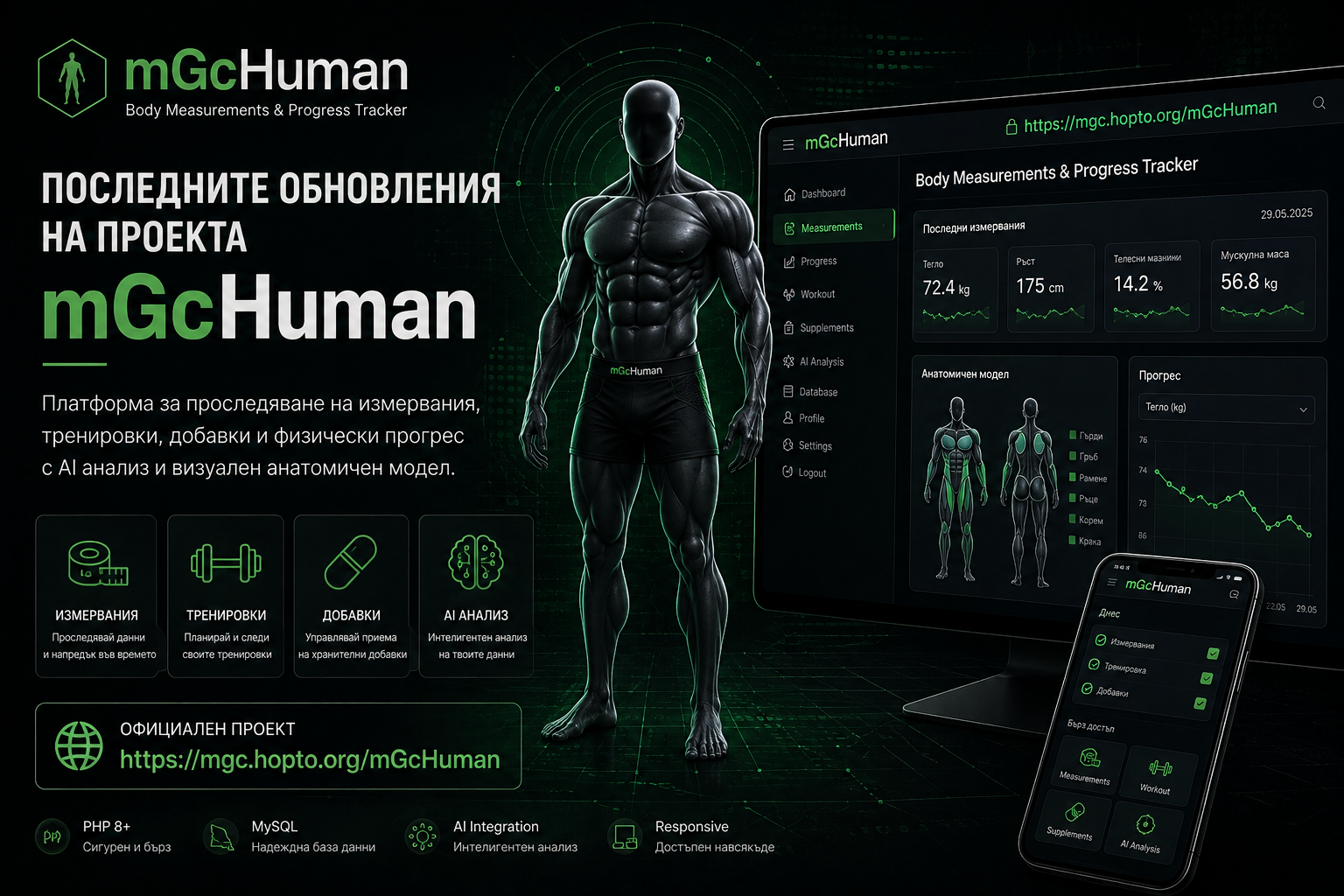mGcHuman – техническо развитие и нови функционалности на платформата